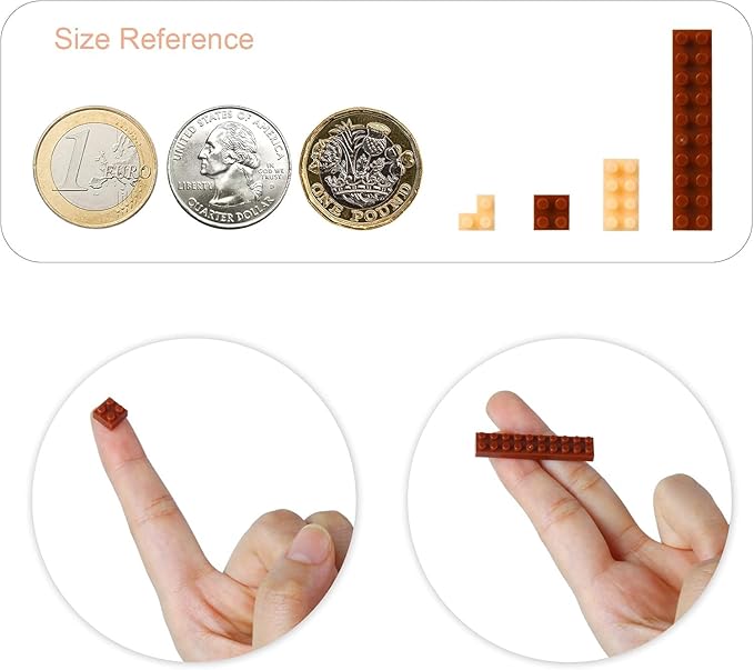 Larcele Cat Micro Building Blocks Animal Set DIY Mini 3D Building Toy Bricks Kit985 Pieces KLJM-05 (Scottish Fold)