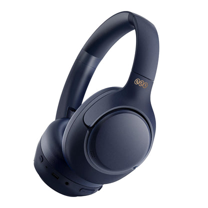 QCY H3 ANC Bluetooth Headphones Over Ear, Active Noise Cancelling Bluetooth 5.4 Headphones with Microphones, Hi-Res Audio Sound, Multipoint Connection, 60H Playback, Custom EQ via App(Blue)