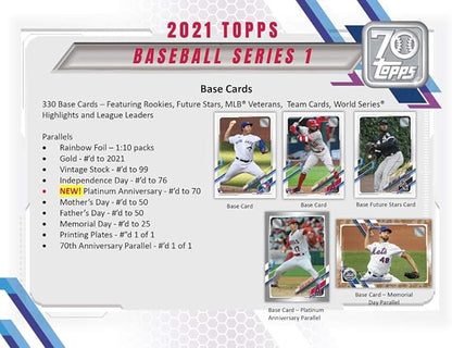 Topps 2021 Series 1 Baseball Hanger Pack