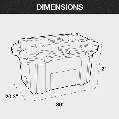Pelican 70 Quart Elite Cooler (White/Gray)