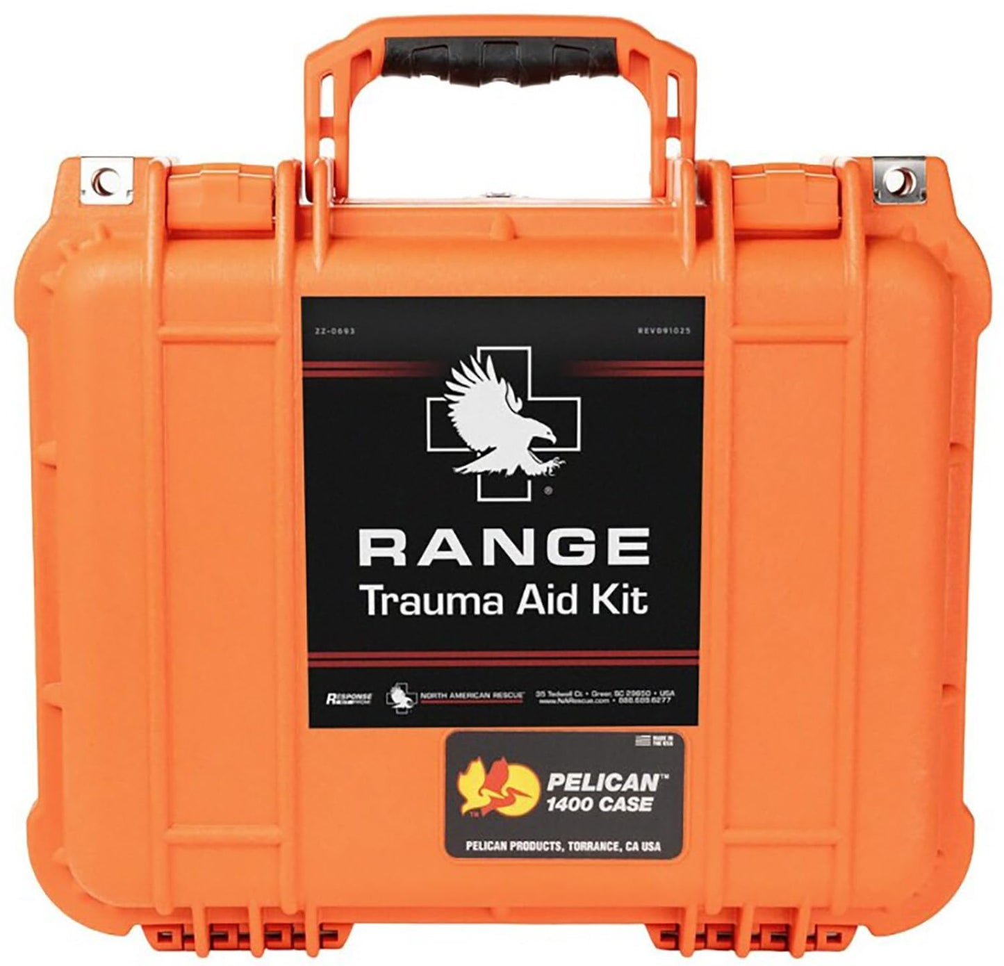 North American Rescue Range Trauma Kit (Hard Case) NAR First Aid Combat Gauze and C-A-T Tourniquet for Shooting Ranges, Firearms, Training, Hunters, NRA, Gun Safety (80-1907)