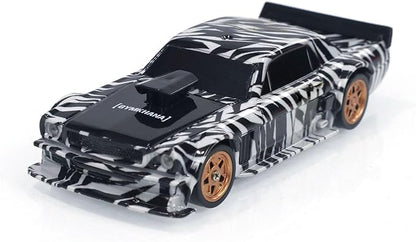 TOUCAN RC HOBBY 1:43 Ready to Run Race Car Gyro Drift Car 4WD Traffic Cones Mini Model for Ages 14+ with a Gyro (Camouflage)