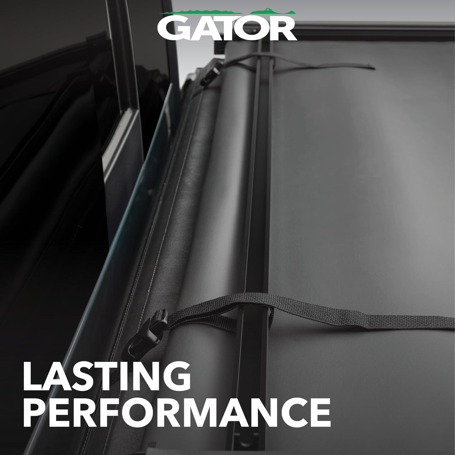 Gator Soft Tri-Fold Truck Bed Tonneau Cover w/Gear Straps | 61406 | Fits 2014-2021 Toyota Tundra (Without OE Rail System, Does not fit Trail Special Edition Bed Side Storage Boxes) 5' 5" Bed (66)