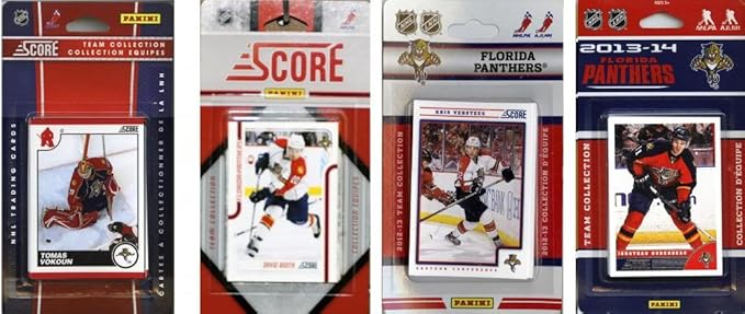 C&ampI Collectables NHL Florida Panthers 4 Different Licensed Trading Card Team Sets