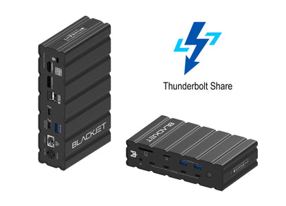 Blackjet RX-4 Thunderbolt 4 Docking Station 17-in-1 – Dual 4K Display, 60W Laptop Charging, SD/microSD, 2.5G Ethernet, USB-C & USB-A Hub – MacBook Pro/Air, Windows, USB4