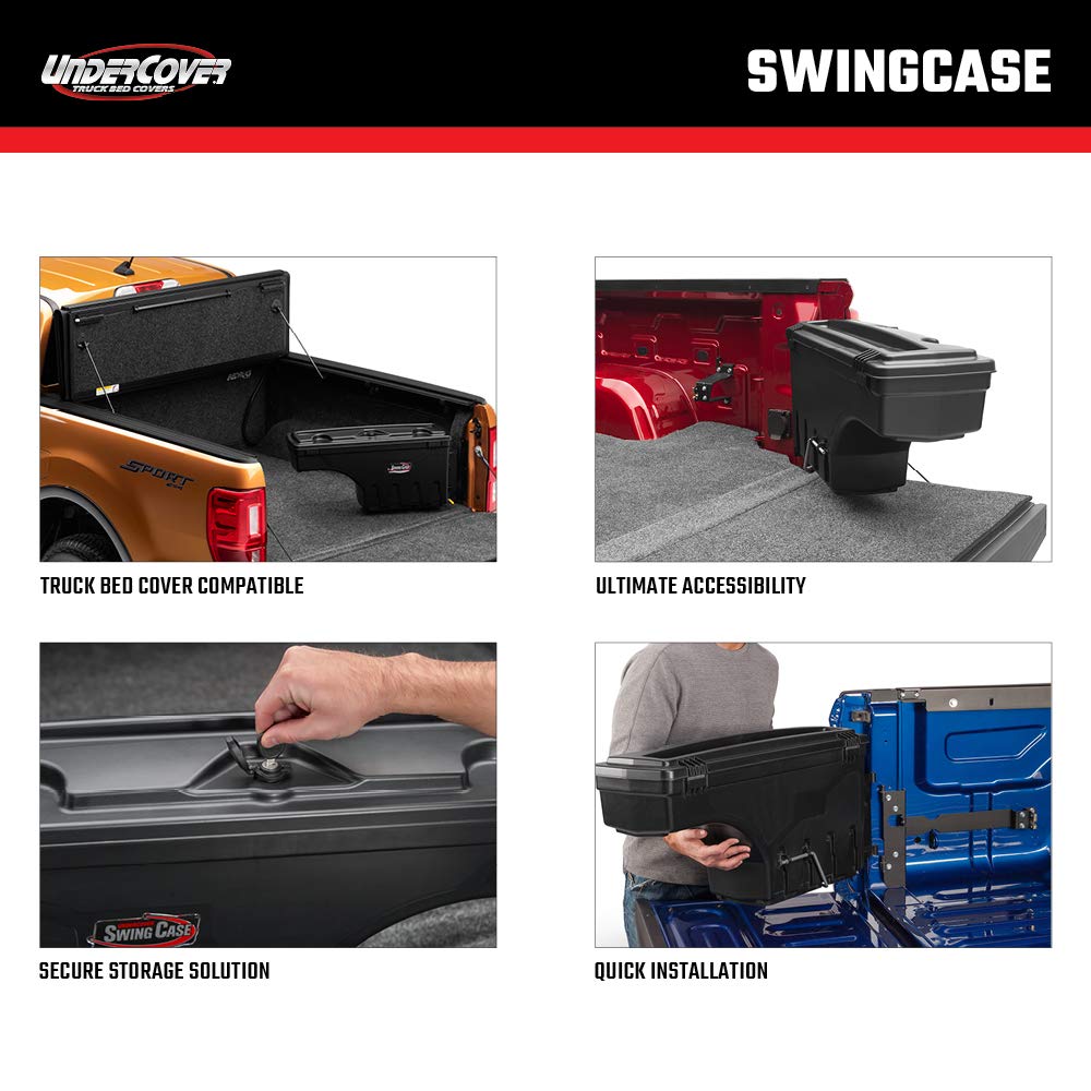 RealTruck Undercover SwingCase Truck Bed Storage Box | SC107P | Fits 2023-2025 Chevy/GMC Colorado/Canyon Passenger Side
