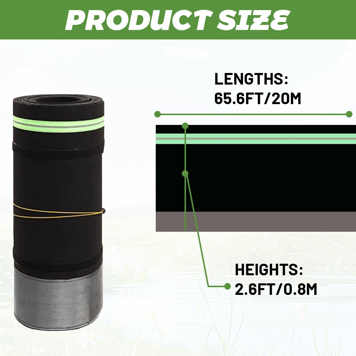 Esamploe Rv Skirting for Winter,Mobile Home Skirting with Bottom Iron Mesh,2.62 x 65.62 Ft Mobile Home Skirting Panels,Skirtings for Mobiles Home Exterior,Rv Skirtings for Outdoor Garden Yard
