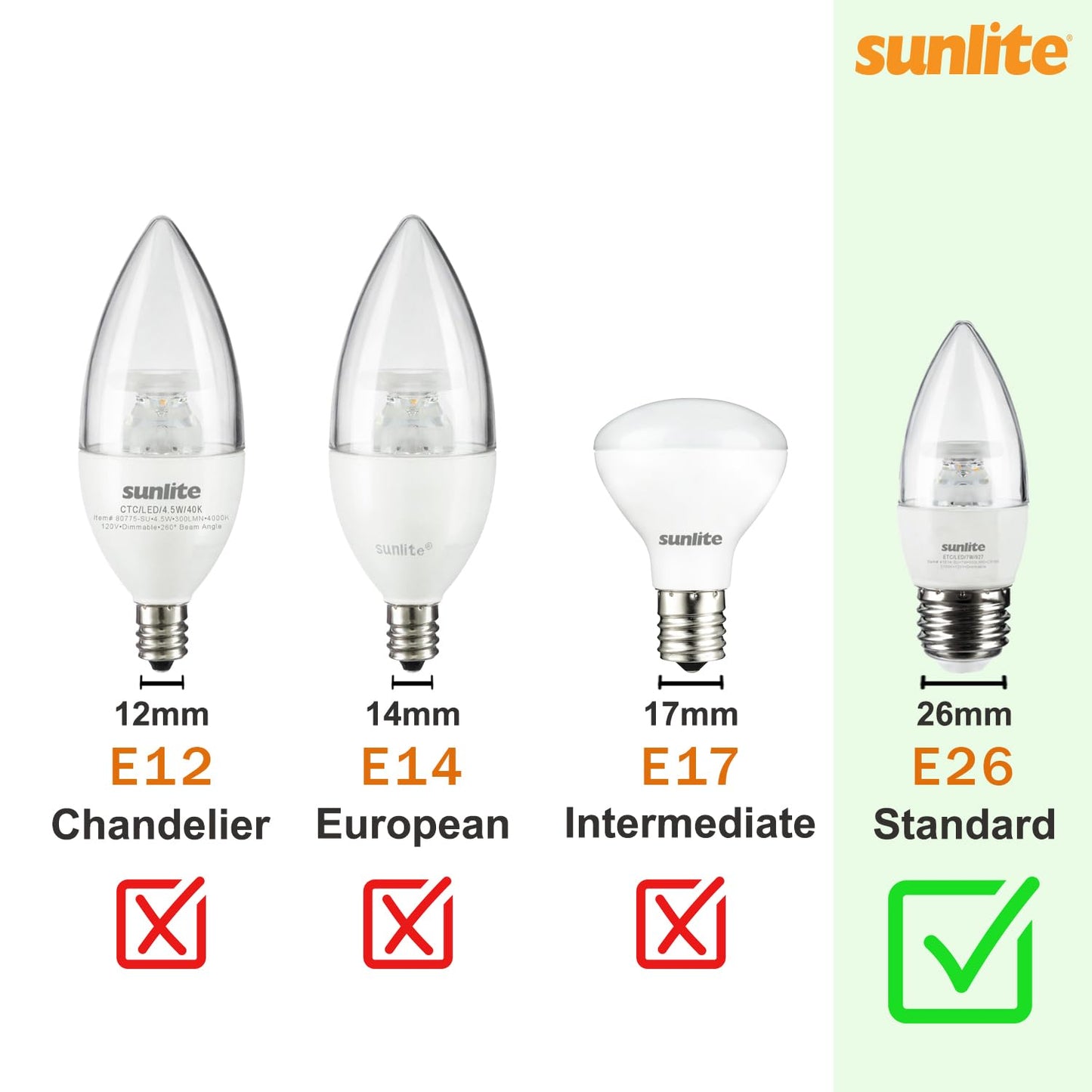 Sunlite LED PAR20 Colored Recessed Light Bulb, 3W (50W Equivalent), Medium E26 Base, Amber, 3 Count