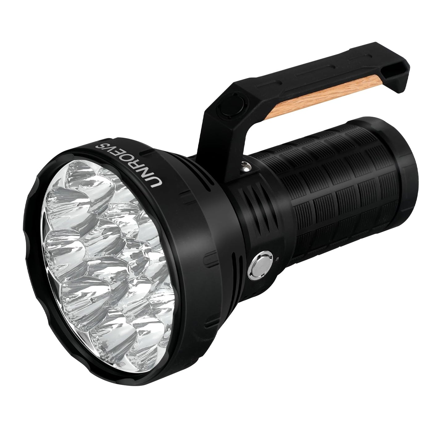 W322-1 Brightest Flashlight 58000 Lumens,Super Bright Flashlight with 16 pcs Cree XHP50.3 LEDs,High Powered Flash Light Long Beam 1715 Meters,Most Powerful Light for Caving,Search,Rescue .(Small)