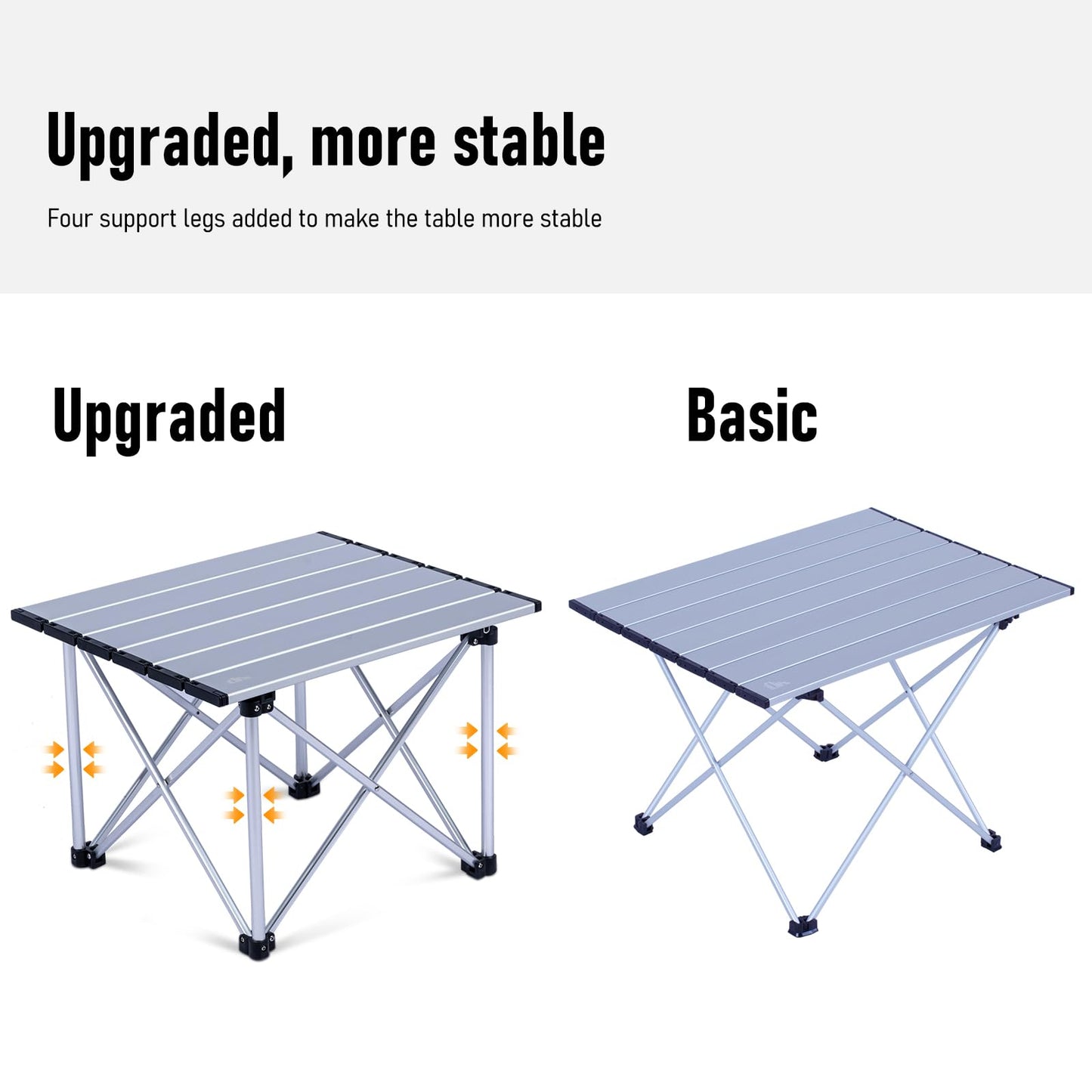 iClimb 1 Light Folding Table and 2 Ultralight Anti-Sinking Folding Chair Bundle for Adults Outdoor Camping Beach Concert