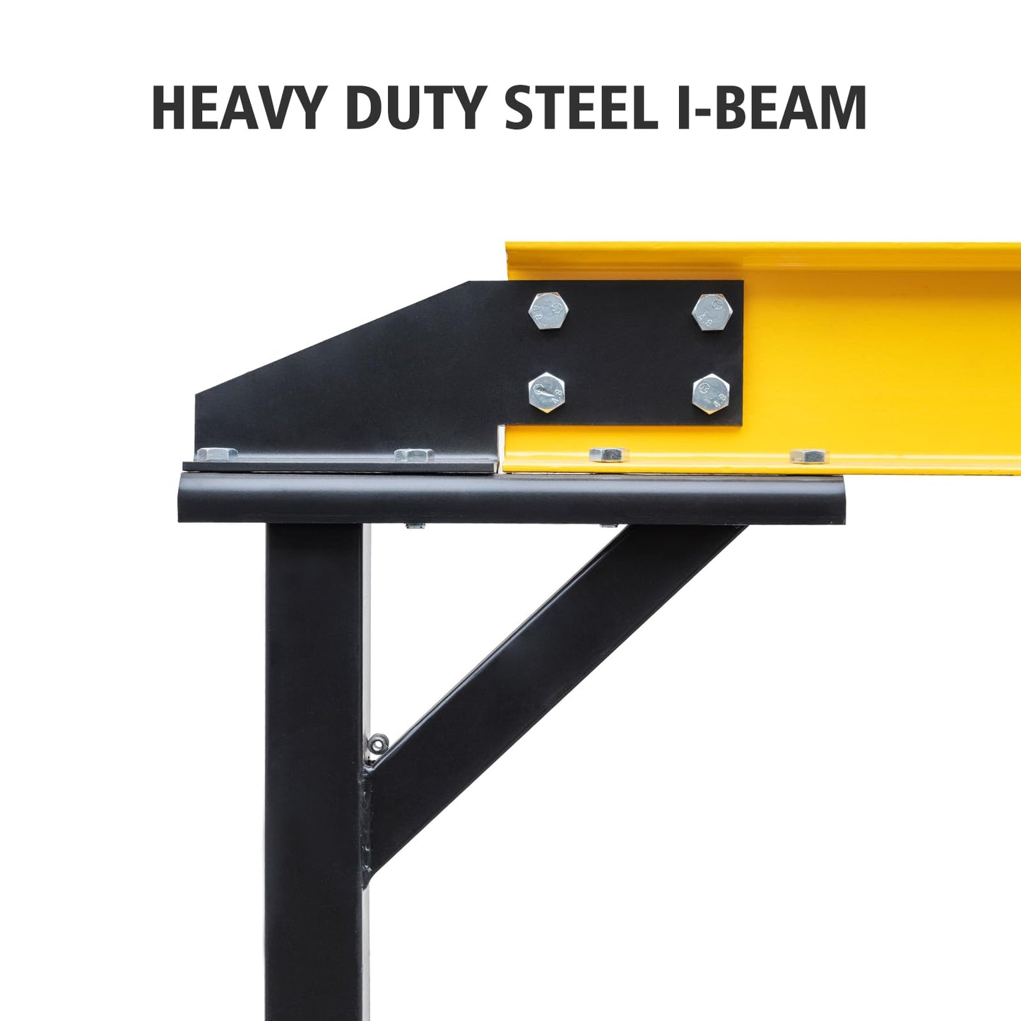 ExploreHorizon Adjustable Gantry Crane, 2 Ton Portable Lift Hoist with Height Range of 97" to 141", 4400 Lbs Load Capacity, Perfect for Factories, Construction Sites, Warehouses, and Auto Repairs