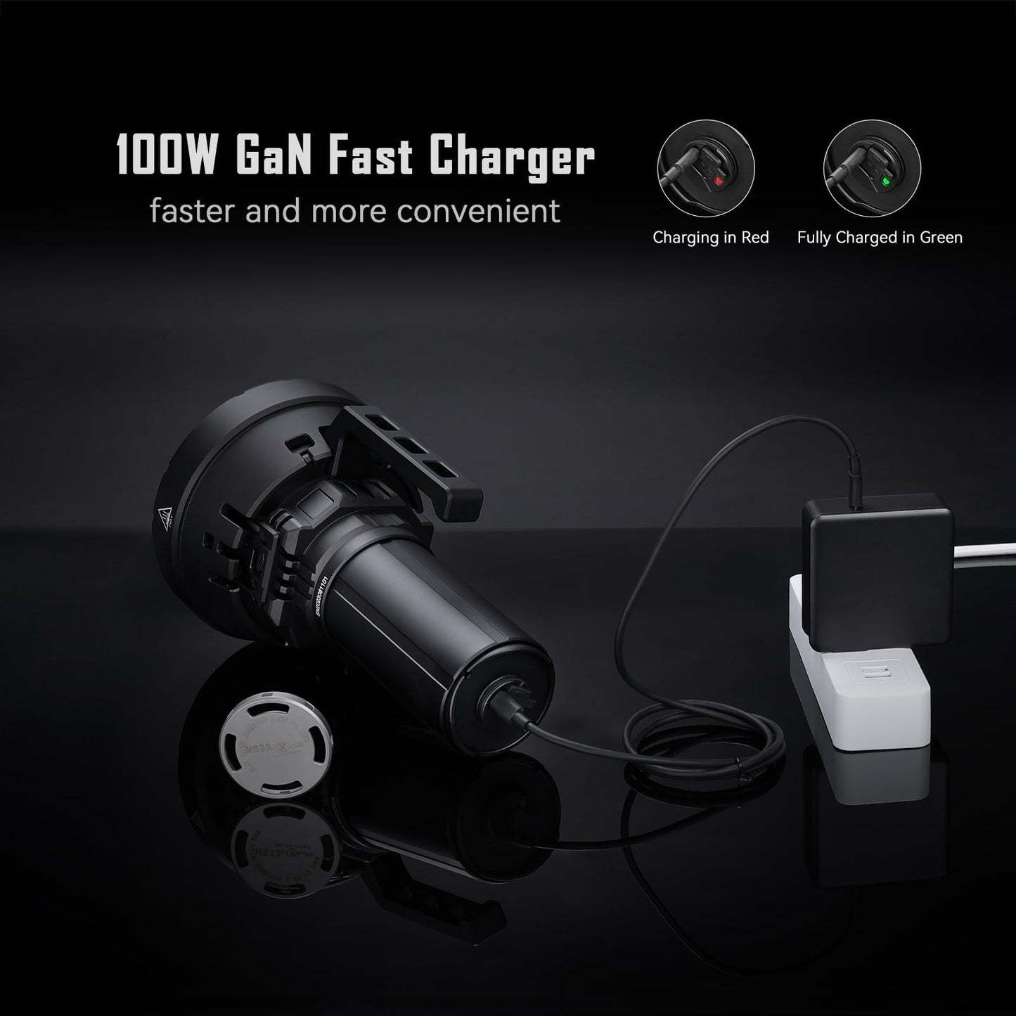 IMALENT MS32 Brightest Flashlight 200,000 Lumens 5,300 ft Beam, USB-C Rechargeable Ultra Bright Light with OLED Display & 8 Modes for Emergency, Search, Rescue