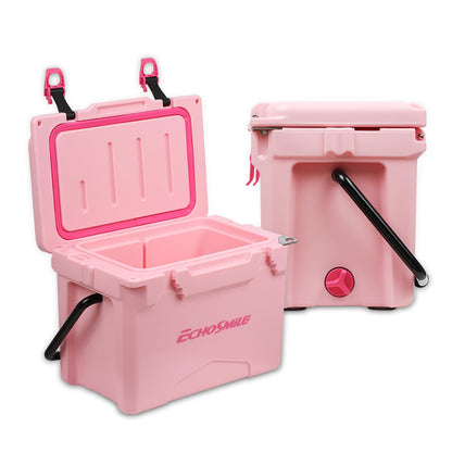 EchoSmile 12 Quart Rotomolded Cooler, Portable Hard Ice Chest, Suit for BBQ, Camping, Pincnic