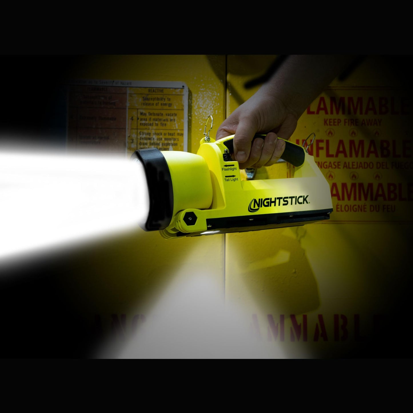 Nightstick XPR-5586GX Intrisically Safe Xtreme Lumens Rechargeable X-Series Dual-Light Lantern Light with Articulating Head - Green