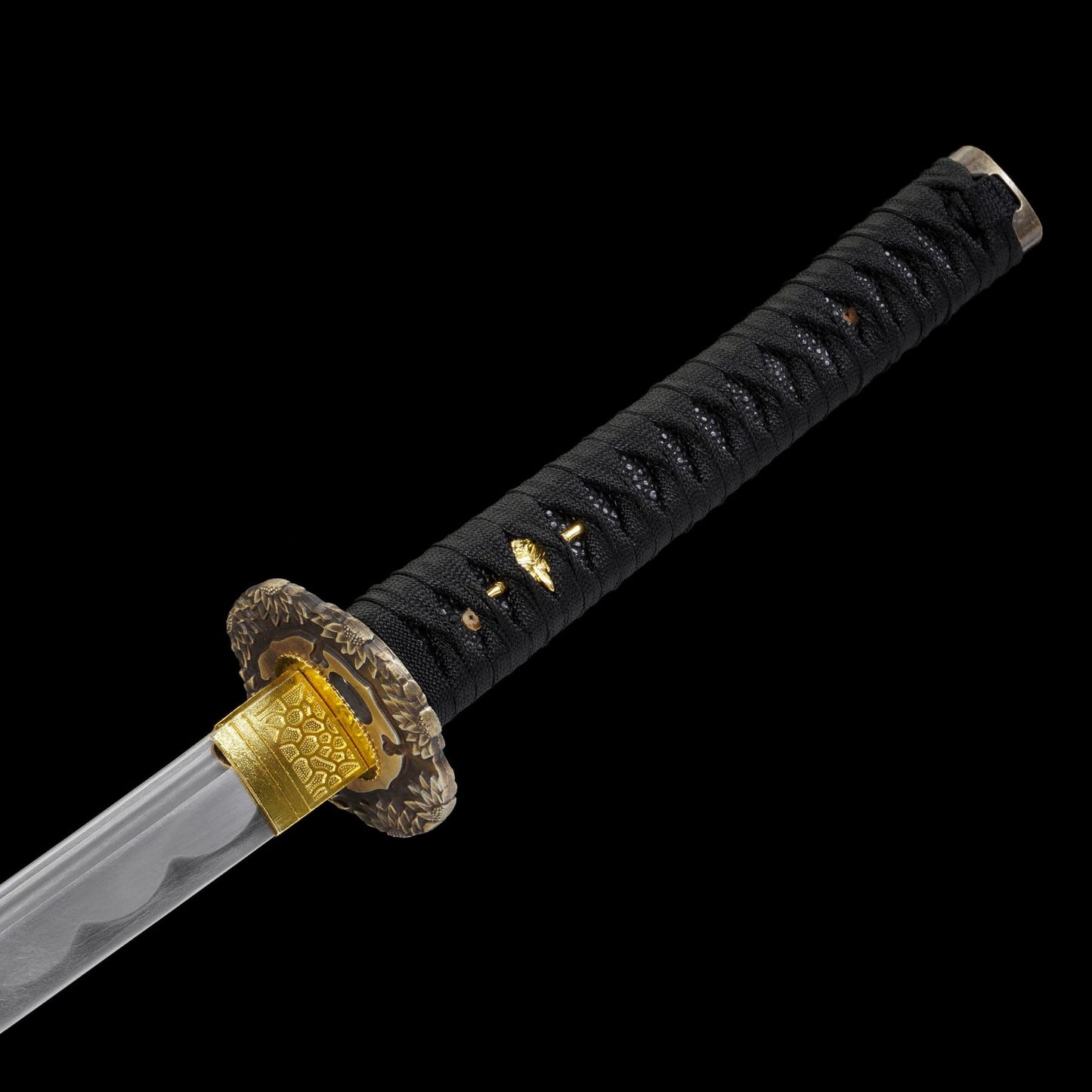 Authentic Handmade Forged Carbon Steel Japanese Samurai Sword - Full Tang, 40.55 Inches - Ideal for Outdoor Sports, Martial Arts Training, Decoration, Collection & Gift