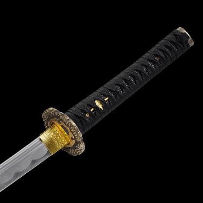 Authentic Handmade Forged Carbon Steel Japanese Samurai Sword - Full Tang, 40.55 Inches - Ideal for Outdoor Sports, Martial Arts Training, Decoration, Collection & Gift