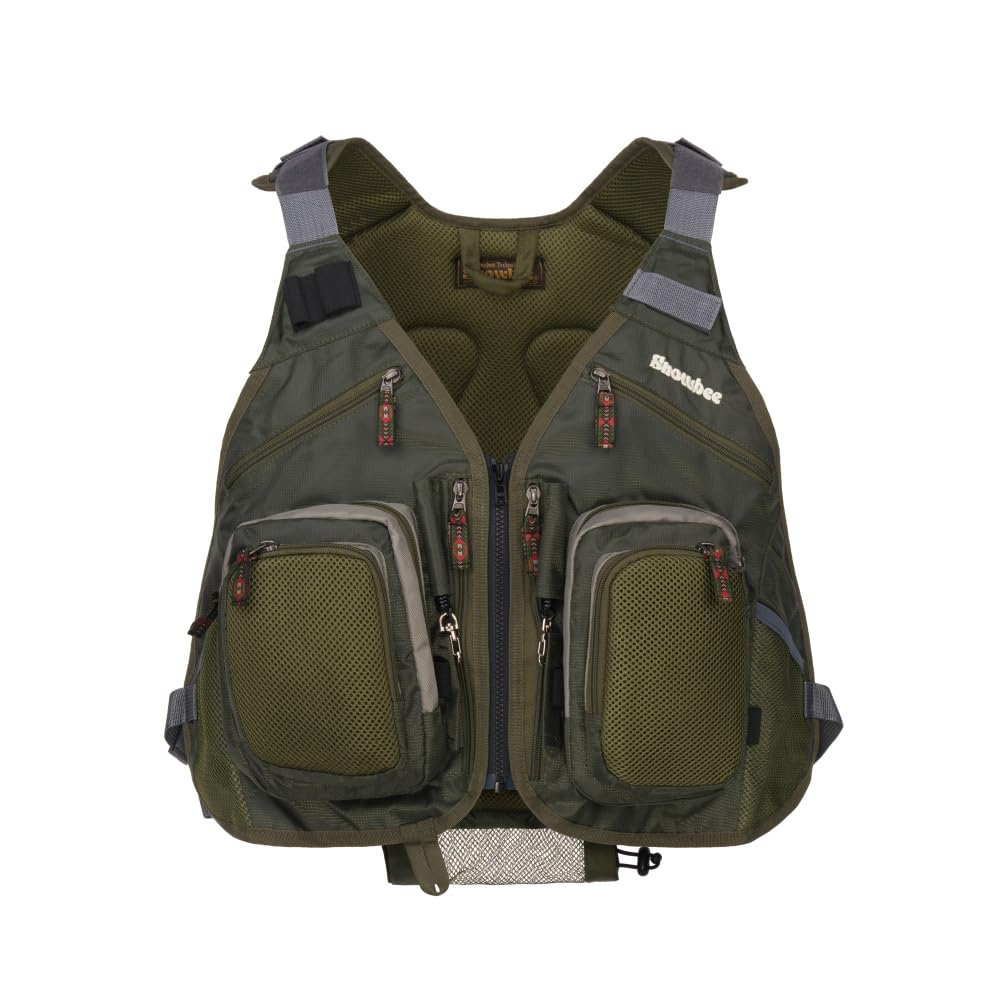 Snowbee Fly Vest Backpack – One‑Size Adjustable Fly Fishing Vest with Built‑in Expandable Backpack, 840D Rip‑Stop Waterproof Fabric & Multiple Gear Pockets for River & Bank Anglers