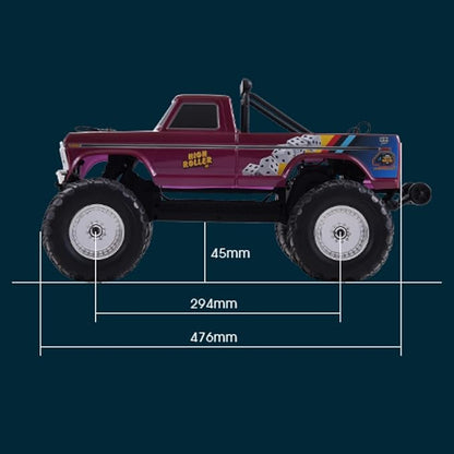 BEEZRC FMS RC Rruck 1/10 Ford F-100 Officially Licensed Monster Truck 2WD High Speed Off-RoadRC Rock CrawlerHobby Grade RC Climbing Car Remote Control Car for Adults RTR (Black)