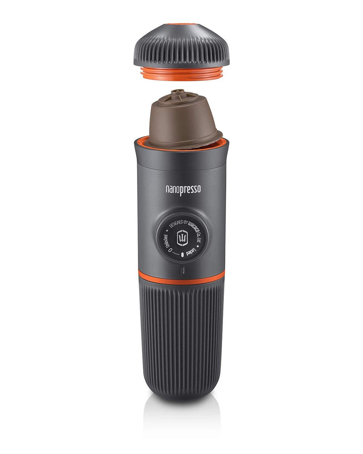 WACACO Nanopresso with Protective Case & DG Capsule Kit Bundle - Portable Espresso Maker for Ground Coffee and DG Capsules