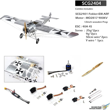 DW Hobby 1.58M Balsa ARF Fokker-Eindecker (SCG2404)