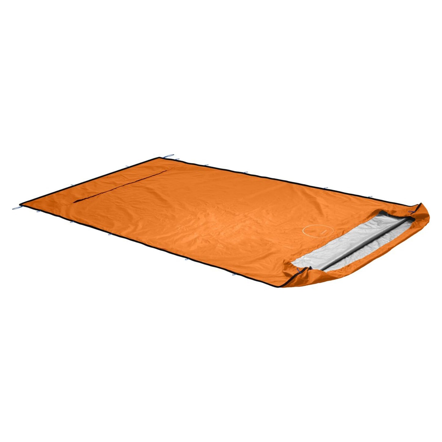 Ortovox Bivy Pro, Safety Orange, Windproof Emergency Bivy Sack for Two Persons with Silver Thermal Lining & Tent Function for Alpine Rescue & Touring