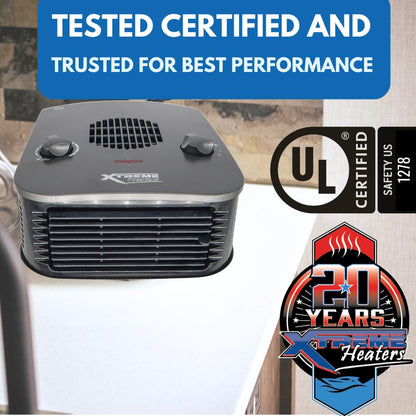 Xtreme Heaters Boat, Cabin & RV Heater | Overheat Protection, Tip-Over Protection, Portable | Boat Heater, Heat RV Bay (Dark Grey)