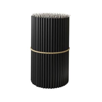 BlueBee Pure Beeswax Candles Bulk for Home - 50pcs Tall Thin Taper Candles, Honey Scent, Smokeless, Long-Burn, All Natural for Church Prayer, Hanukkah, Birthday Cake