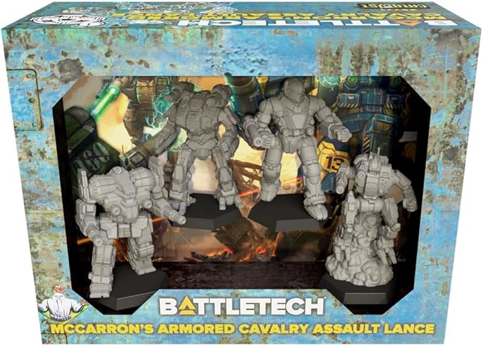 Catalyst Game Labs Battletech Miniature ForcePack - McCarron's Armored Cavalry Assault Lance - Miniatures Game