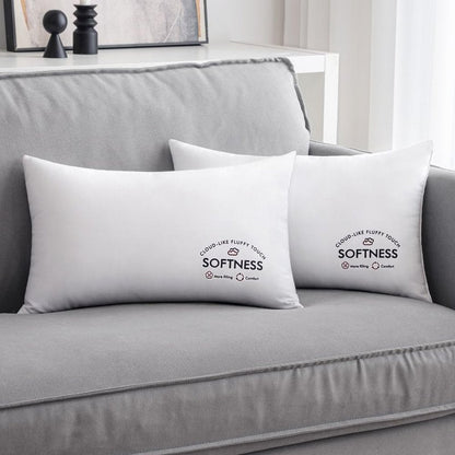 MIULEE 12x20 Throw Pillow Inserts (Set of 2), Rectangle Premium Soft Decorative Pillow Inserts for Sofa Bed Living Room