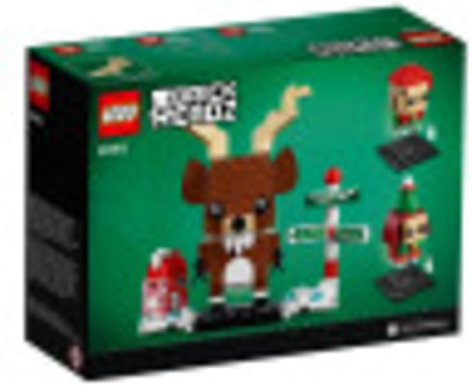 LEGO Brickheadz Reindeer Elf and Elfie 40353 Building Toy (281 Pieces)