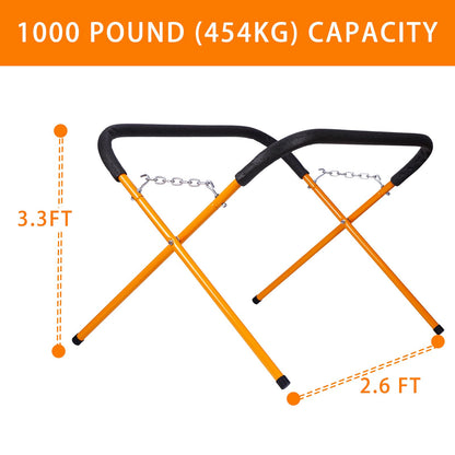 BXGTECH 2 Pack Portable Workbench Folding Work Stand, 1,000 Pound Capacity Foldable Work Table, Heavy-Duty Bumper Stand for Garage and Shop