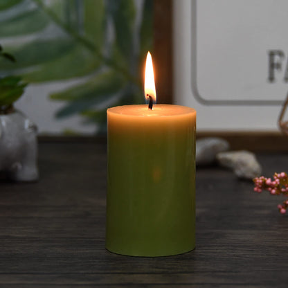 Jeco “2” Diameter by 3” Sage Green Pillar Candle,CPZ-2311