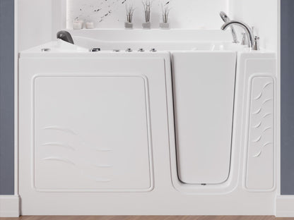ANZZI Walk-In Tub, 30 x 60 in, Right Drain, Air & Whirlpool Jets, 110V
