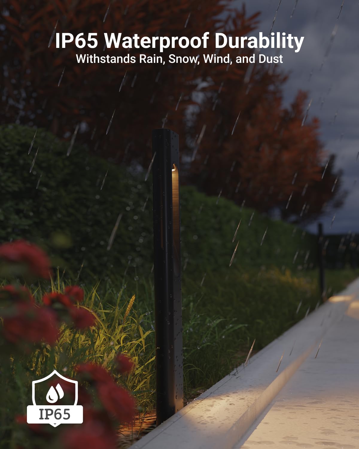 Sunco 12 Pack Gleam Low Voltage Garden Pathway Light, LED Outdoor Lights for Patio Landscape Path Lighting, 4W, 70 LM, 3000K Warm White, IP65 Wet Rated, 50000 Lifetime Hours, Non-Dimmable ETL