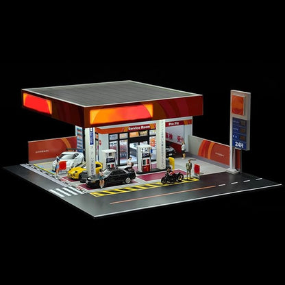 1/64 Scale Mini Building Scene Model (Cars Figures Not Included)