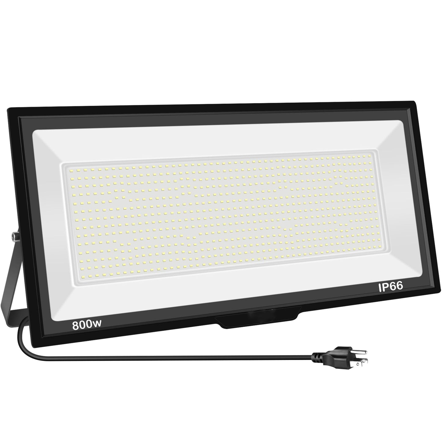 Sunkkes 800W LED Flood Light Outdoor, 6000K 80000LM Daylight White Security Lights Outside Lamp, IP66 Waterproof Exterior Floodlights Lighting for Garden Yard Stadium Arena