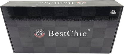 18 Wooden Chess SetFolding Storage Wooden Chess Board Sets Large Chess Board Sets Premium Board Games Chess Set for Adults and Kids Chess Enthusiasts