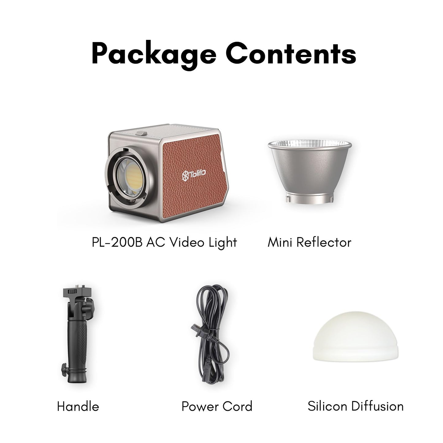 Tolifo 200W Bi-Color Handheld Spotlight Silent COB LED Video Light Kit, 2700K-6500K CRI97+/TLCI98+/12 Effects/APP Control, 360° Fill Lights for Photography/Studio/YouTube/TikTok/Live Streaming