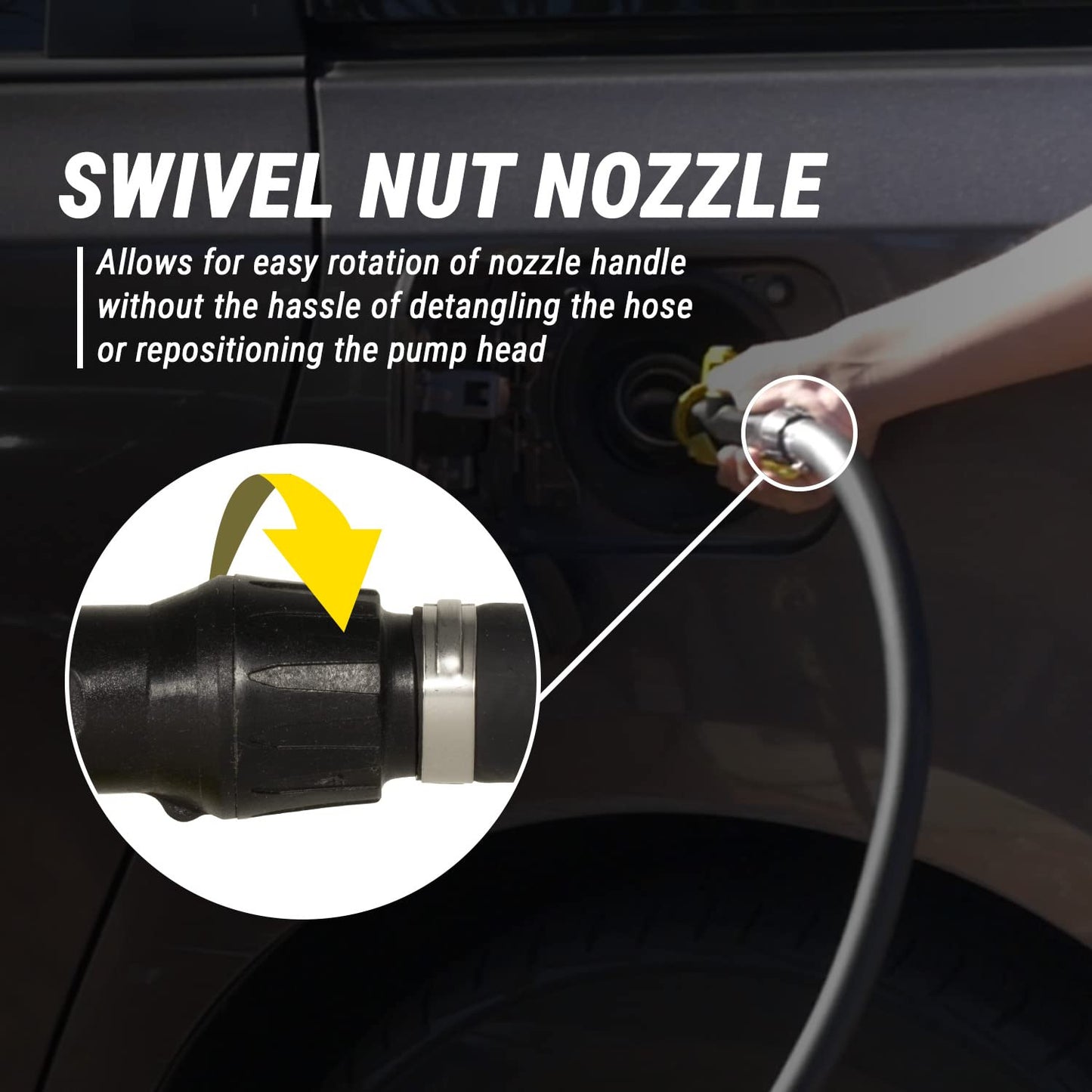TERA PUMP - Telescopic 12V Electric Drum Pump (16 Liters/Min) 55-Gallon Pump with K24 Precise Flow Meter for Gas/Diesel / E15 - E85 / DEF/Kerosene with Filtered Intake