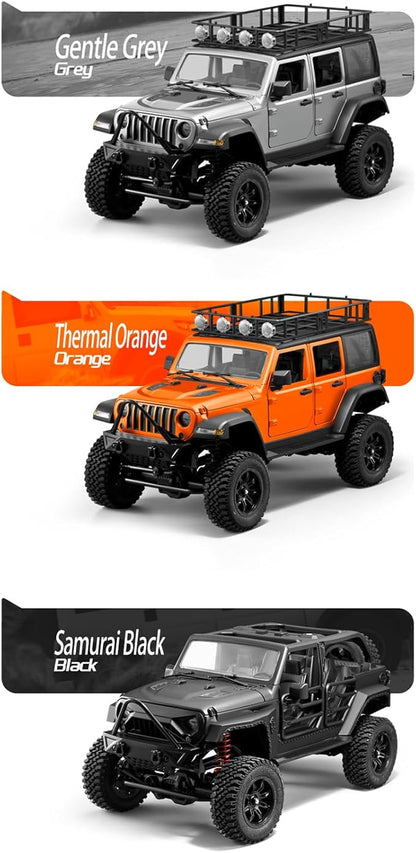 GoolRC 1:12 Scale 4 Wheel Drive Remote Control Car Off-Road Truck with Lights 2.4G Remote Control Crawler