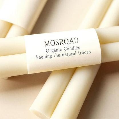 Beeswax Taper Candles White, 9 Inch Natural Beeswax Long Candle Sticks, 10 Hours Burn Time, Smokeless & Dripless Tall Taper Candle for Table Decor, Unscented Bee Wax Tapered Candles (8 Packs)