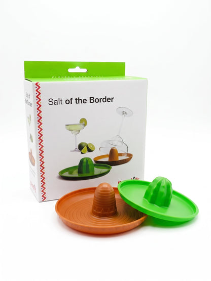 Pund'it Salt of The Border, Margarita Salt Rimmer and Manual Hand Juicer Set