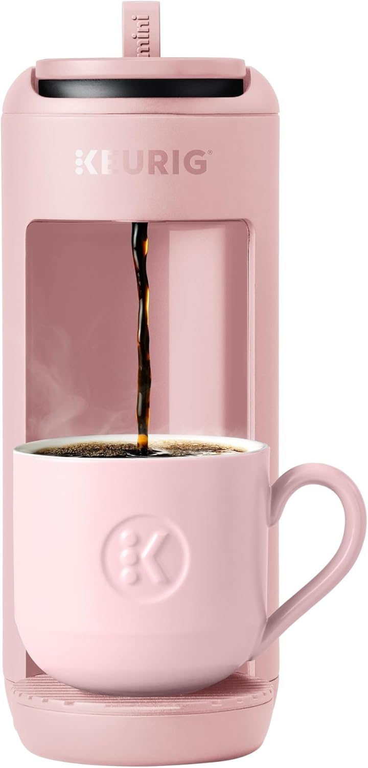 Keurig K-Mini Mate Coffee Maker - Compact Single Serve K-Cup Brewer for Small Spaces | Pink Sands, 12 oz