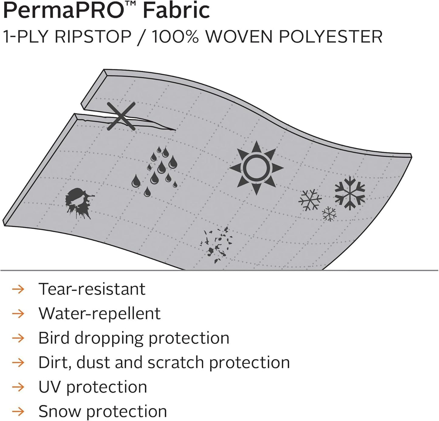 Classic Accessories Over Drive PermaPRO Molded Fiberglass Travel Trailer Cover, Fits 10'1" - 13' RVs, RV Cover, Camper Cover, Travel Trailer Cover