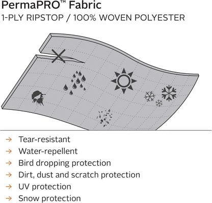 Classic Accessories Over Drive PermaPRO Molded Fiberglass Travel Trailer Cover, Fits 10'1" - 13' RVs, RV Cover, Camper Cover, Travel Trailer Cover
