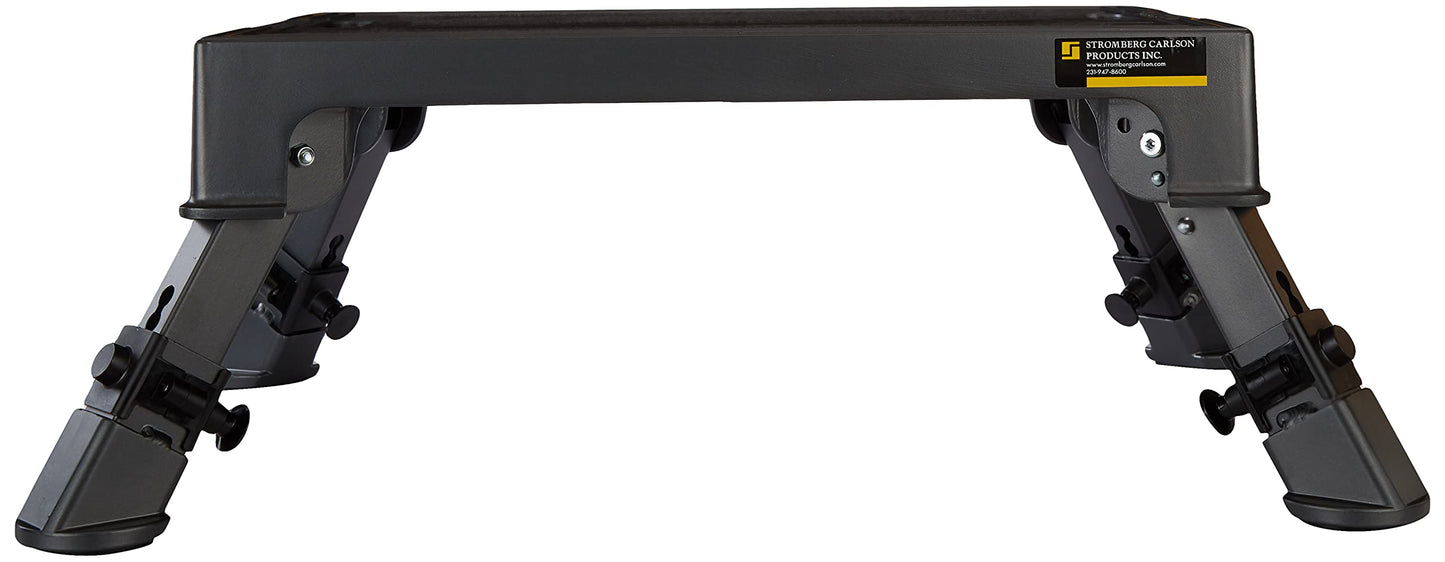 Stromberg Carlson 19″ x 14″ Adjustable RV Platform Step, Heavy Duty Cast Aluminum, Portable Step Stool for Travel Trailers, Trucks, Adjusts 7-3/16″ to 8-9/16″, 1000 lbs Capacity, Rubber Feet