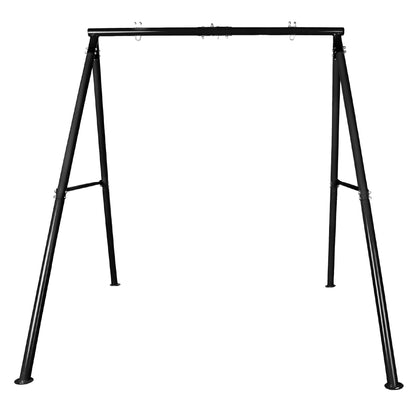 Heavy Duty Swing Set Frame and Assembly Hardware, Outdoor Playground Equipment for Kids, Safe & Durable Metal Swing Stand - Black