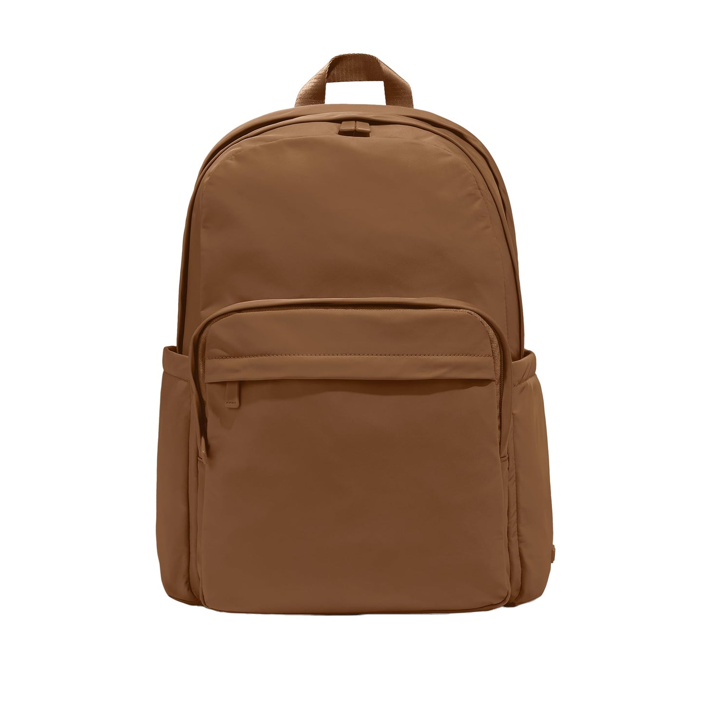 Away Featherlight Large Backpack for Travel & Work - Ergonomic Lightweight Bag with 16 Inch Laptop Sleeve, Passport Pocket & Trolley Sleeve, Amaro Brown