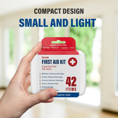 DecorRack 2000 Piece First Aid Kit, 48 Individual Boxes of 42 Items Each, First Aid Kits for Minor Cuts, Scrapes, Travel, Car, Home, Work, Field Trips or Camping (2000pcs, 48 Pack)