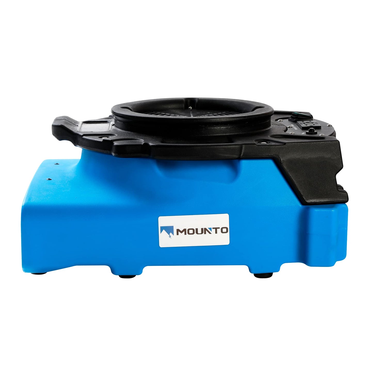 MOUNTO 1/4hp 1200cfm 2 Speed Low Profile Air Mover Floor Carpet Dryer Blower Fan for Water Damage Restoration